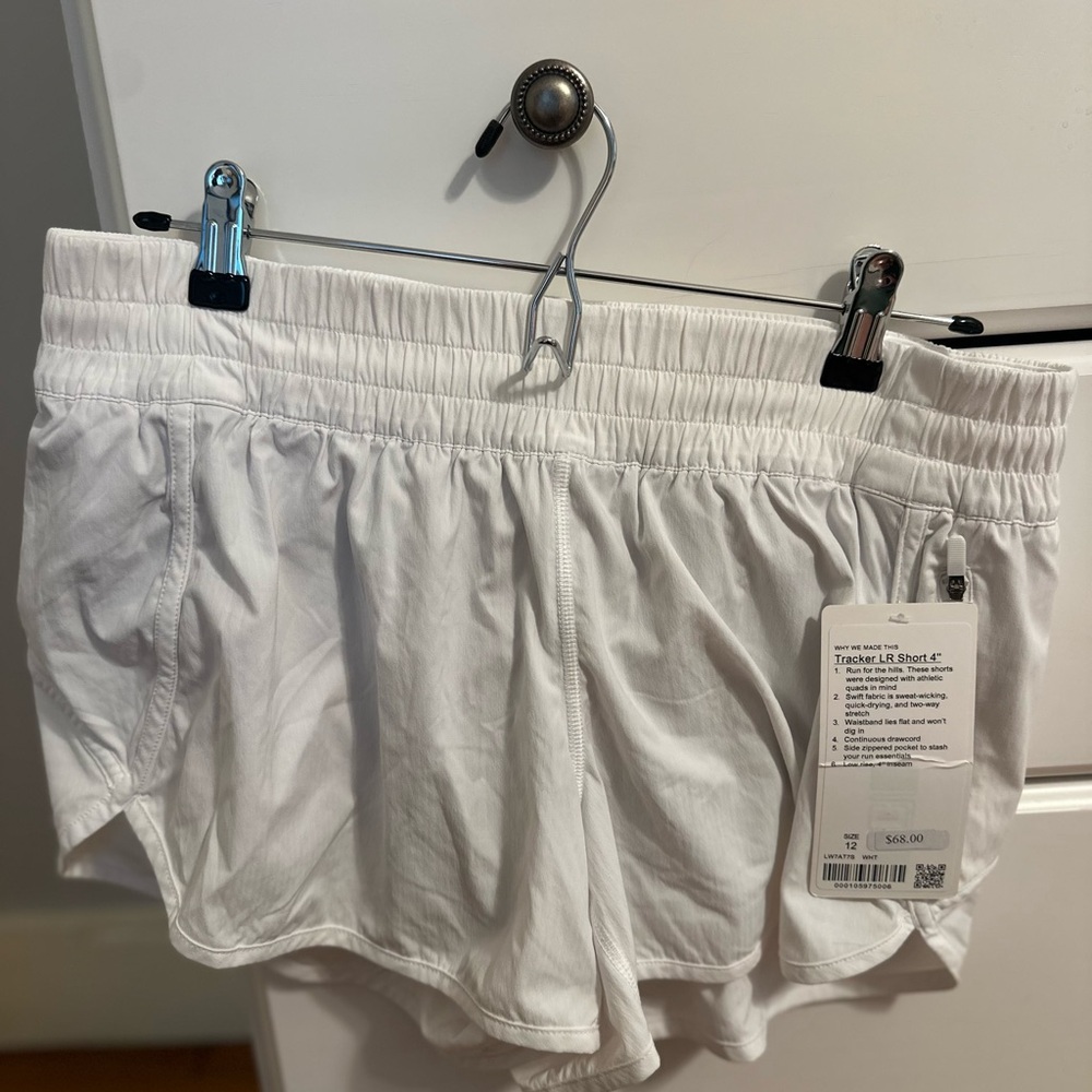 Lululemon athletica White Women's Tracker 4” Shorts